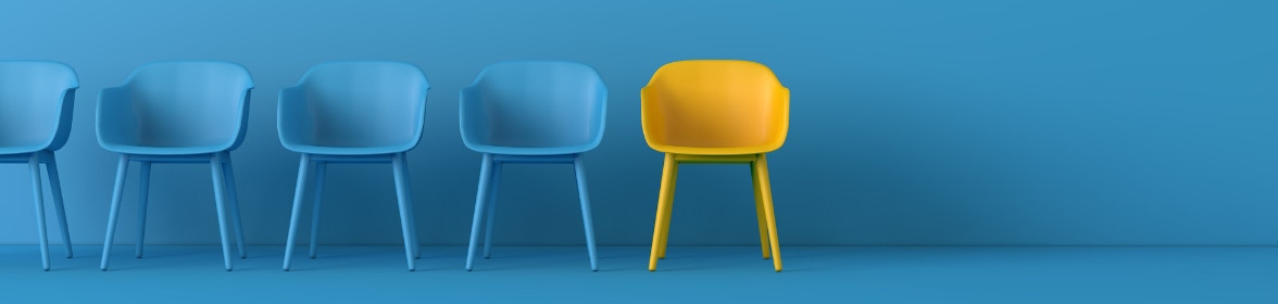 chairs in a line